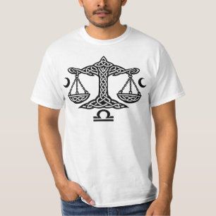 Libra Keltische Maan‑Schaal Sigil   BurnsInHell In T-shirt