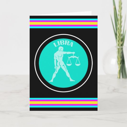 Libra kerstkaart kaart (Voorkant)