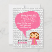 Libra Kinder feestuitnodiging Kaart (Achterkant)