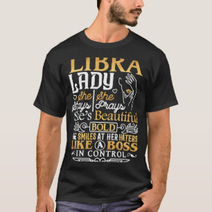 Libra Lady Astrology Zodiac Sign Libra Woman Girl T-shirt