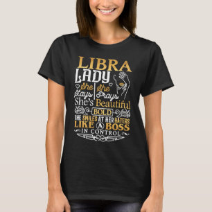 Libra Lady Astrology Zodiac Sign Libra Woman Girl T-shirt