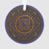 Libra Mandala Acrylisch Ornament (achterkant)