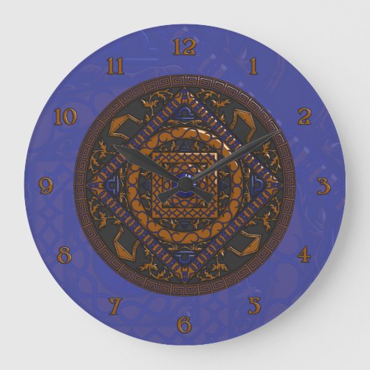 Libra Mandala Clock Grote Klok (Voorkant)