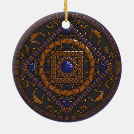 Libra Mandala Ornament (Achterkant)