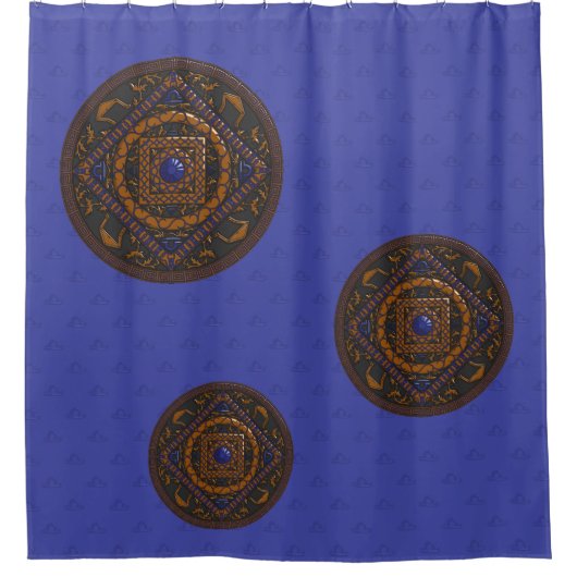 Libra Mandala Shower Curtain Douchegordijn (Voorkant)