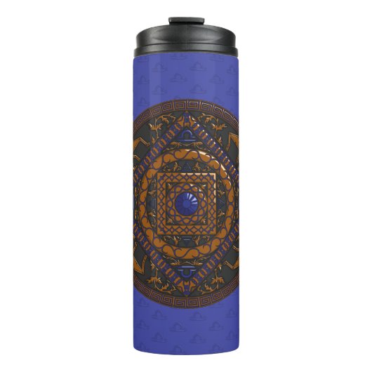 Libra Mandala Thermal Tumbler Thermosbeker (Voorkant)