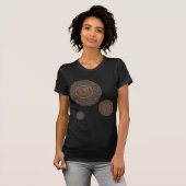 Libra Mandala Vrouwen Donker Shirt (Voorkant volledig)