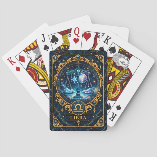 Libra Medaillon Speelkaarten (Achterkant)