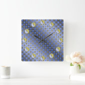 Libra & Metal Rabbit Vierkante Klok (Huis)