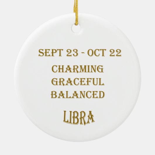 Libra Ornament (Achterkant)