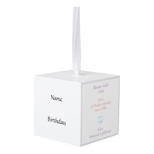 Libra Ornament (Achter hoekig)