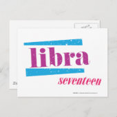 Libra Paars Briefkaart (Voorkant / Achterkant)