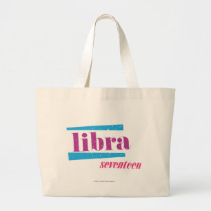 Libra Paars Grote Tote Bag