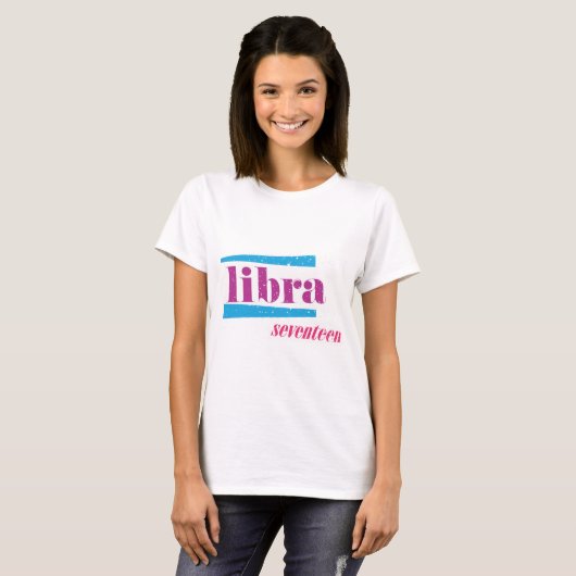 Libra Paars T-shirt (Voorkant volledig)