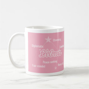 Libra Pastel Waterverf Astrologie Sterrenbeeld Mok