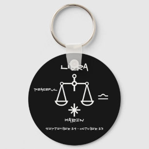 Libra Personalized Sleutelhanger