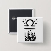 Libra Queen Button (Voorkant /achterkant)