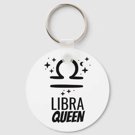 Libra Queen Button Sleutelhanger (Voorkant)