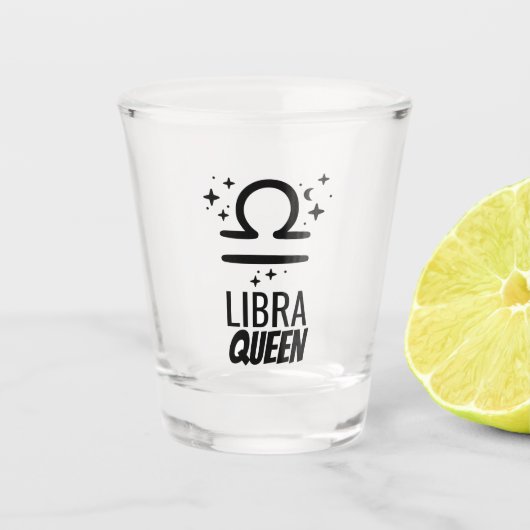 Libra Queen Shot glass Shot Glas (Voorkant)
