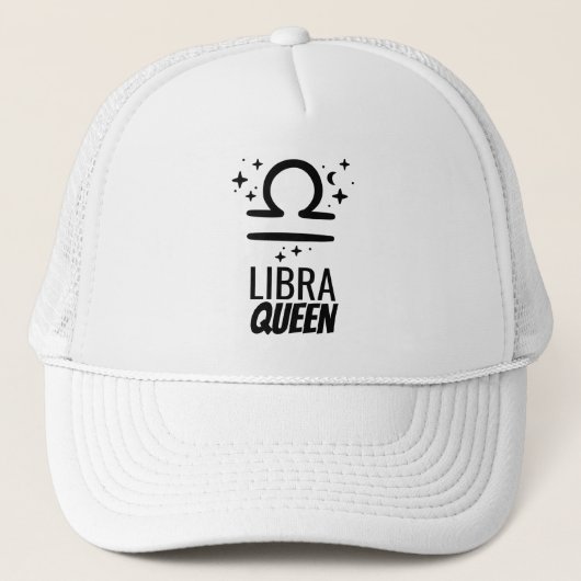 Libra Queen Trucker Hat Trucker Pet (Voorkant)