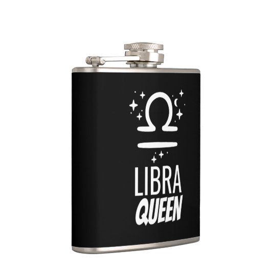 Libra Queen Vinyl Wrapped Flask Heupfles (Rechts)