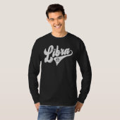 Libra Retro Zodiac Sign u2013 Astrology u2013 Horo T-shirt (Voorkant volledig)