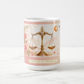 Libra Rose Art Nouveau Mok (Center)