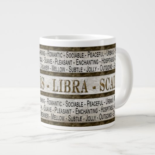 LIBRA - SCALES - MOK COFFEE/SOUP/JUMBO - TEKST (Voorkant rechts)