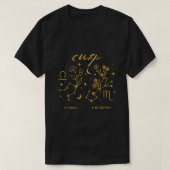 Libra Scorpio Cusp Zodiac Horoscope T-shirt (Design voorkant)