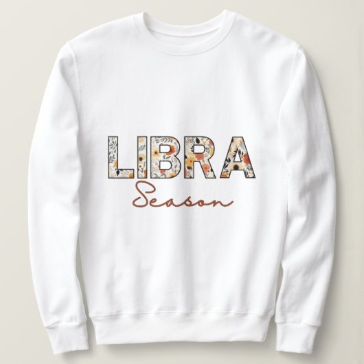 Libra seizoen sweatshirt voor vrouwen (Design voorkant)