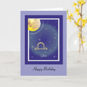 Libra September 24 to October 23 Karte Kaart (Gele Bloem)