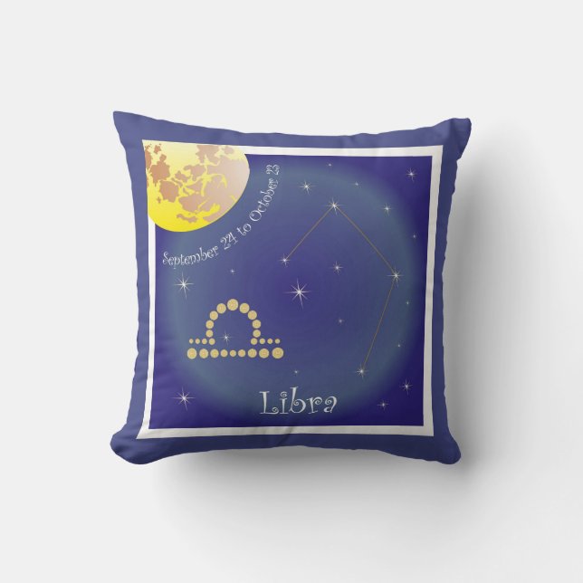 Libra September 24 to October 23 Kissen Kussen (Voorkant)