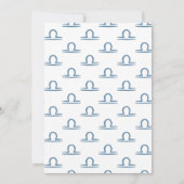 LIBRA september oktober astrologie babyshower Kaart (Achterkant)