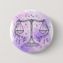 Libra Sign Ronde Button 5,7 Cm