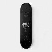 Libra Silver Zodiac Symbol Skateboard Deck (Voorkant)