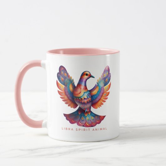 Libra Spirit Animal Dove Alebrije Vrouw Mok (Links)