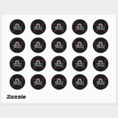 LIBRA Stars Ronde Sticker (Vel)