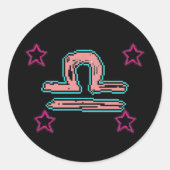 LIBRA Stars Ronde Sticker (Voorkant)