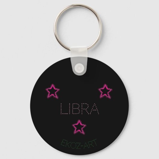 LIBRA Stars Sleutelhanger (Achterkant)