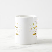 Libra Sterrenbeeld Beker – Gouden Evenwicht Ontwer Koffiemok (Center)