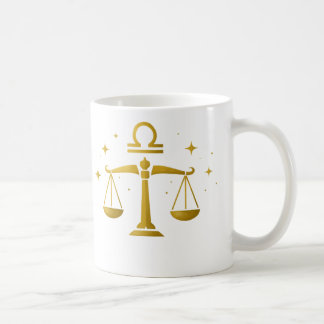 Libra Sterrenbeeld Beker – Gouden Evenwicht Ontwer Koffiemok