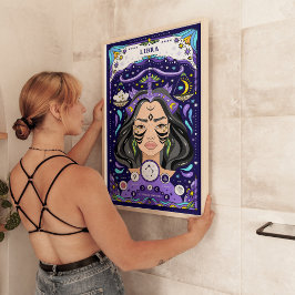 Libra Sterrenbeeld BluePoster - Harmonieus en Luch Poster