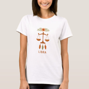 Libra sterrenbeeld boho waterverf T-Shirt