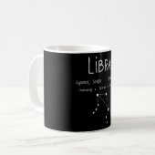 Libra Sterrenbeeld Constellatie Astrologie Cadeau Koffiemok (Voorkant links)
