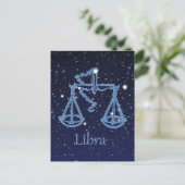 Libra Sterrenbeeld en Sterrenbeeld Libra Briefkaart (Staand voorkant)
