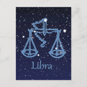 Libra Sterrenbeeld en Sterrenbeeld Libra Briefkaart