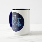 Libra Sterrenbeeld en Sterrenbeeld Libra Mok (Voorkant links)