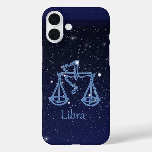 Libra sterrenbeeld en sterrenbeeld met sterren Case-Mate iPhone case (Achterkant)