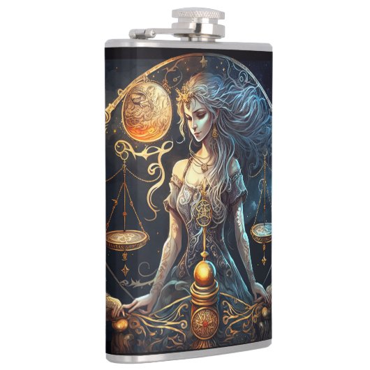 Libra sterrenbeeld heupfles (Rechts)