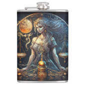 Libra sterrenbeeld heupfles (Voorkant)
